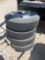 4 - New 215/75R17.5 Trailer Tires 16 Ply on New 8 Lug Large Center Dual Wheels for 15K-16K Axles