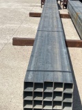 New 4'' Galvanized 12 Gauge Square Tubing 20 Pieces 29' Long 580 Feet Total SOLD BY THE FOOT 580