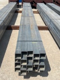 New 4'' Galvanized 12 Gauge Square Tubing 20 Pieces 29' Long 580 Feet Total SOLD BY THE FOOT 580