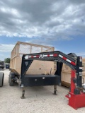 2018 PJ Rollster Rolloff Trailer With 2- 14' Bins VIN 87761 Title, $25 Fee