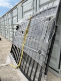 14' Bi-Parting Iron Gates with Deer Scene