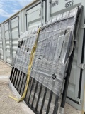 14' Bi-Parting Iron Gates with Deer Scene