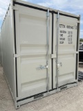 7' x 10' Container with Side Door and Window Slight Damage to Bottom of One Door