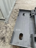 Skid Steer Blank Attachment Plates SOLD ONE PER LOT