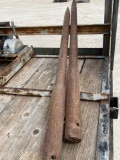 Pair of Solid Steel Hay Spikes
