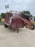 1999 WW 6 x 20 Stock Trailer 2 x 7,000lb Axles New Floor VIN 43949 Title, $25 Fee