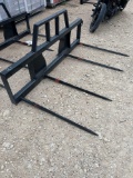 Double Bale Hay Spear Skid Steer Hook Up