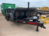 2025 Maxx D 83'' x 16' Dump Trailer - Unused Telescopic Hoist Factory Non Conform VIN 22245 MSO, $25