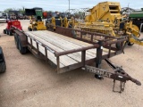 Top Hat 83'' x 20' Utility Trailer 2 x 5200lb Axles No Title