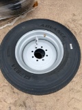 2 - New Advance 235/75R17.5 - 18 Ply Trailer Tires on 8 Lug Solid Steel Wheels SOLD BY EACH TWO