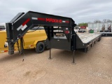 Used 2024Maxx D YHX 102'' x 40' Hydraulic Tail Trailer 2 x 16,000lb Air Ride Axles Hydraulic Jacks,