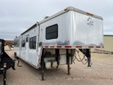 2002 Horton 4 Horse Trailer 45' Overall. 14' Short Wall. 10' Mid Tack Living Quarters 3 x 7,000lb