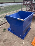 Blue Trash Dumpster for Fork Lift - Unused