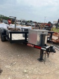 2020 Maxx D 83'' x 16' Tubing Top. Tool Box 2 x 7,000lb Axles VIN 73067 Title, $25 Fee