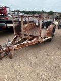 50'' x 10' Tandem Axle Steel Floor Trailer Ramp Gate No Title