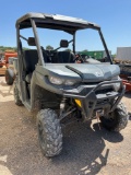 2023CanAm Defender HD10 608 Hours Regular Cab. Top. Winch. Power Steering VIN 00713 Title, $25 Fee