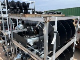 JCT Skid Steer Post Hole Digger with 10'', 14'' and 18'' Augers - Hex Drive SOLD ONE PER LOT