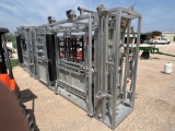 Brazzen Galvanized Squeeze Chute with Palpation Cage