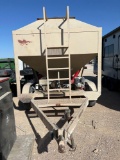 HMI Auger Cart Hydrualic Auger with Gas Powered Unit Used for Drill Fill or Feed Tandem Axle Trailer