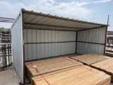 9' x 18' Metal Loafing Shed Has Slight Damage
