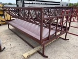 Double Round Bale Feeder with Trough