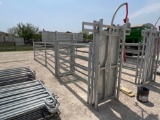 Brazzen Head Gate with Holding Pen 7 Panels, Head Gate, Slide Gate and Walk Thru Gate Galvanized
