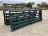 5 - Priefert 12' 6 Rail Gates 50'' Tall SOLD BY THE PANEL FIVE TIMES THE MONEY MUST TAKE ALL