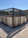 Unused 12' x 12' WW Horse Stall with Wood, Sliding Door and Corner Feeder