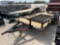 New 2025 HT Trailer 82'' x 12' Ramp Gate Trailer VIN 02543 MSO, $25 Fee Plus Registration Fees