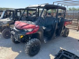 2024 CanAm HD10 Defender XT Top and Winch 137 Hours VIN 03336 Title, $25 Fee