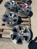 4 Ram 18x9 Wheels 6 - 139.7mm Bolt Pattern SOLD AS ONE LOT