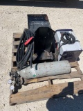 Hobart Handler 135 Welder with Cart and Bottle and 31' Electric Wire