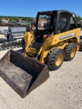 John Deere 240 Skid Steer Hi Flow. New Tires. Unknown Hours Bucket Creeps Down