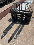 Skid Steer Pallet Forks - 48'' Forks SOLD ONE SET PER LOT