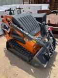 Tracked Mini Skid Steer Stand On Gas Powered