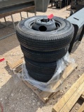 4 - New 235/80R16 Trailer Tires 10 Ply on 8 Lug Dual Wheels Black FOUR TIMES THE MONEY MUST TAKE ALL