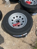 2 - New 205/75R15 Trailer Tires on 5 on 5 Wheels TWO TIMES THE MONEY MUST TAKE BOTH