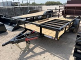 New 2025 HT Trailer 82'' x 12' Ramp Gate Trailer VIN 02543 MSO, $25 Fee Plus Registration Fees