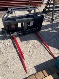 Unused Skid Steer Hay Forks SOLD ONE SET PER LOT