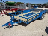 2025 MC Trailer 83'' x 16' Dovetail with Ramp Gate 2 x 3,500lb Axles. 1 Brake 10 Ply Tires - Spare