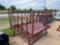 Unused Single Round Bale Feeder with Trough