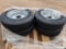 4 Unused Advance 215/75R/17.5 Trailer Tires on 8 Lug Solid Steel Wheels FOUR TIMES THE MONEY MUST
