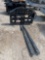 Unused Hydraulic Adjustable Forks for Skid Steer 60'' Forks