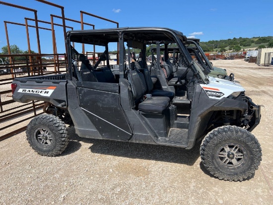 2023 Polaris 1000 Crew Cab 4x4 Top. Windshield. Sound Bar 317 Hours VIN 24486 Title, $25 Fee