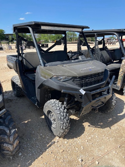 2022 Polaris 1000 Reg Cab Metal Top. Light Bar 287 Hours VIN 15877 Title, $25 Fee