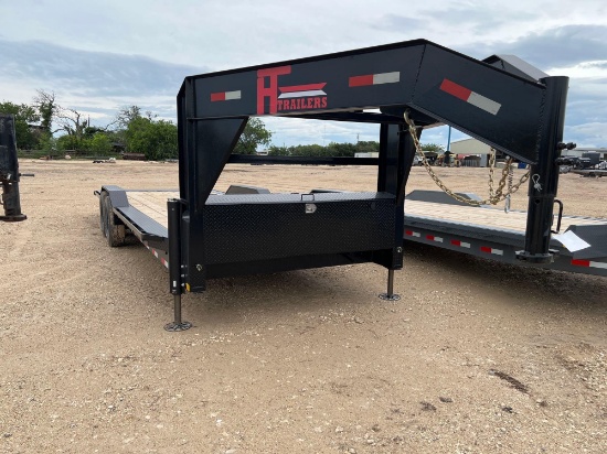 2025 HT 102 x 24' Dive Over Fender Trailer Full Power Tilt Hydraulic Jacks 2 x 7,000lb Axles 14 Ply