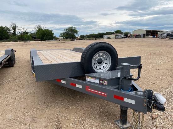 2025 HT Trailers 102'' x 24' Driver Over Fender Full Power Tilt 2 x 8,000lb Axles 14 Ply Radials