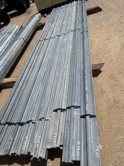 11 Pieces - 20' - 2 x 12 x 12gauge Galvanized Square Tubing 220 FEET PER BUNDLE SOLD BY THE FOOT 220