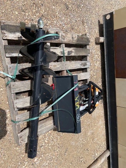 Mini Skid Steer Post Hole Digger