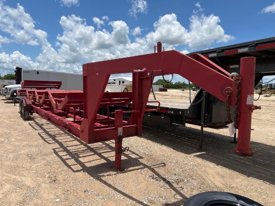 1996 Gooseneck5 Bale Side Load Hay Trailer VIN 80153 Title, $25 Fee